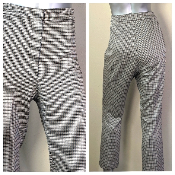 Theory Houndstooth Eco Knit Multicolor Two-Piece Feminine Earthtone PowerSuit - Picture 12 of 16